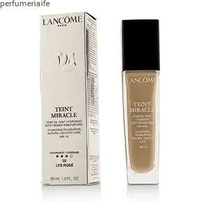 LANCOME TEINT MIRACLE HYDRATING FOUNDATION NATURAL HEALTHY LOOK SPF15 02 LYS ROSE 30 ML